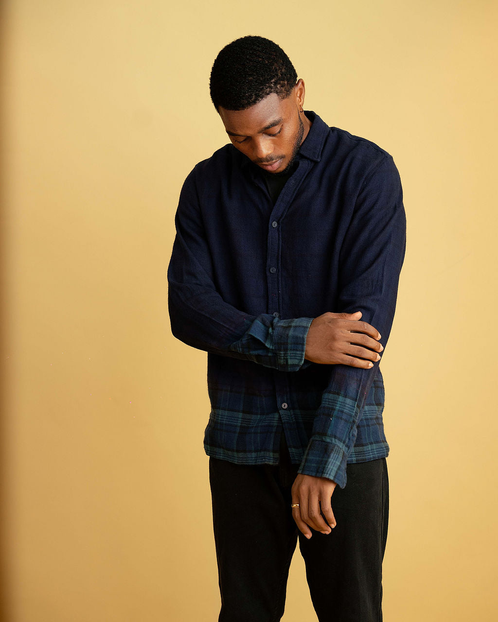Dip Dye Plaid shirt