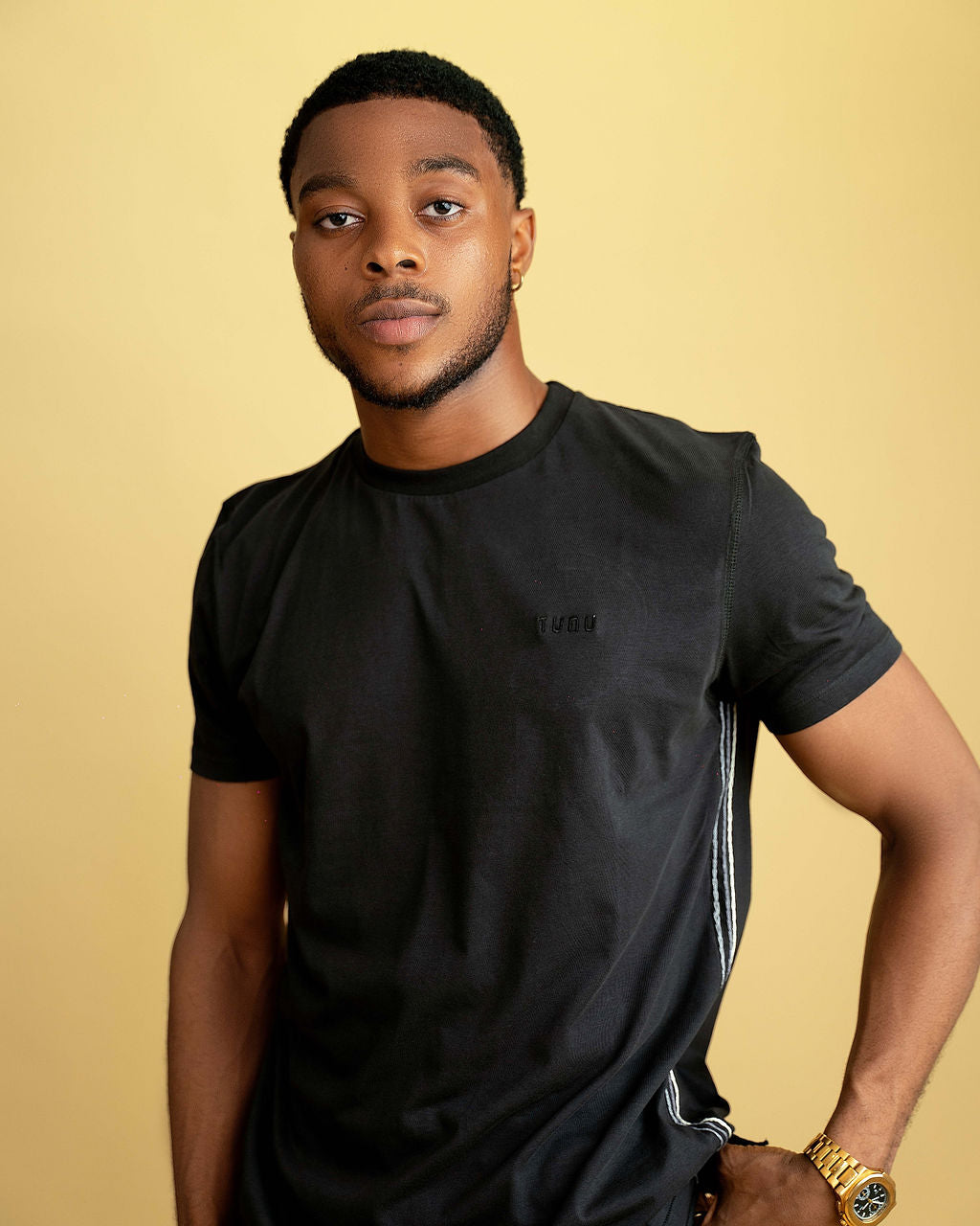 III Stripe Crew T-Shirt