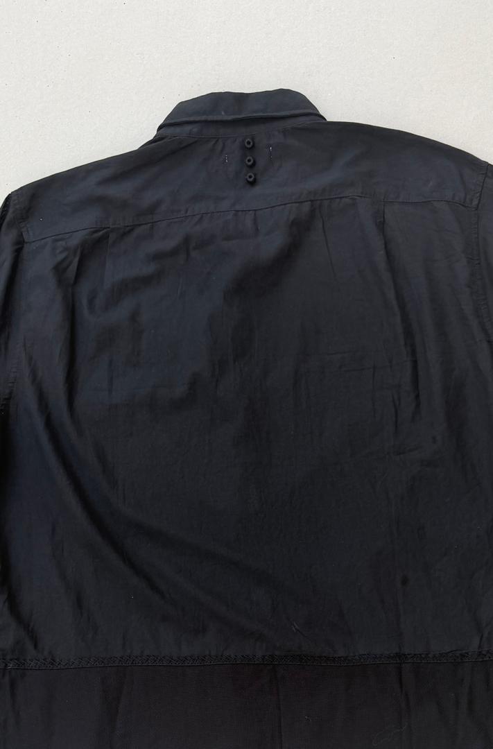 Waffle button down