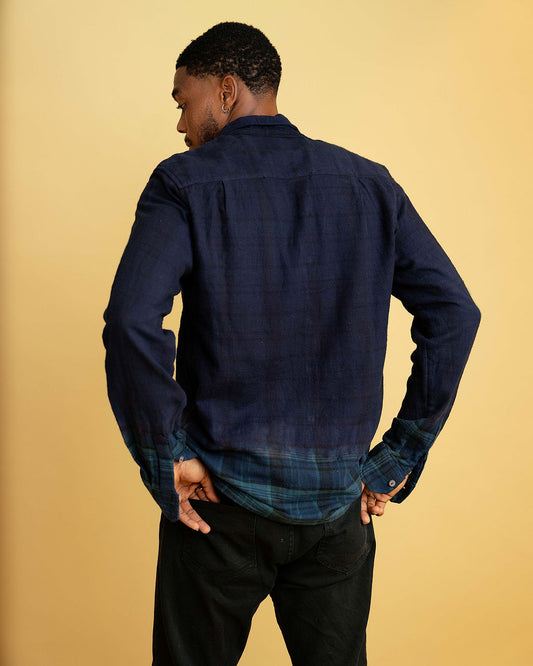 Dip Dye Plaid shirt