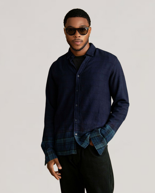 Dip Dye Plaid shirt