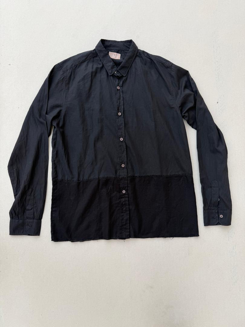 Waffle button down