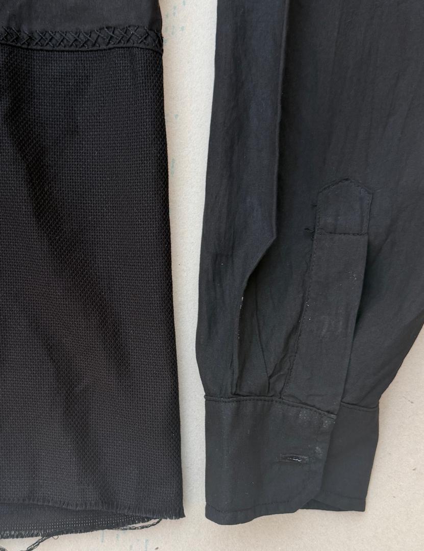 Waffle button down